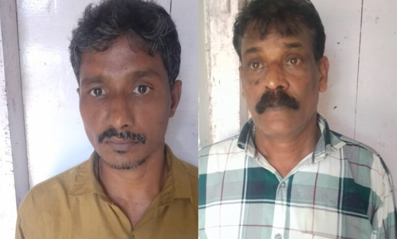 ദേഹോപദ്രവം ഏൽപ്പിച്ചശേഷം മൊബൈൽ ഫോൺ കവർന്ന കേസിൽ രണ്ടുപേരെ പുളിക്കീഴ് പോലീസ് അറസ്റ്റു ചെയ്തു