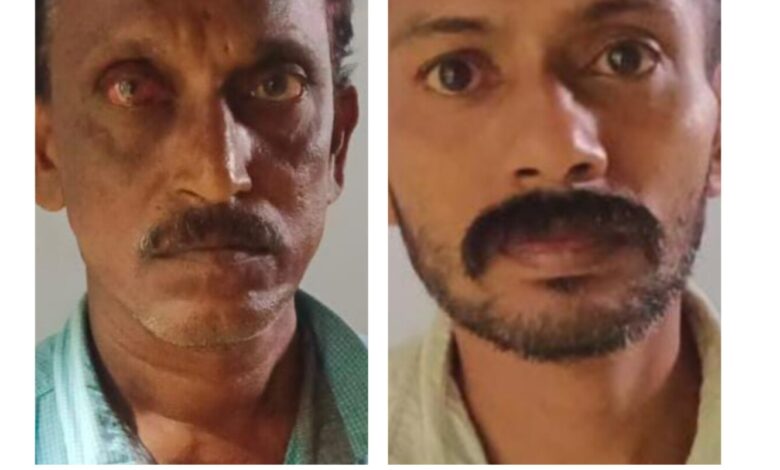 വീടിന്റെ സിറ്റൗട്ടിൽ നിന്നും രണ്ട് സ്റ്റീൽ ഡെസ്ക്കുകൾ മോഷ്ടിച്ചുകടത്തിയ പ്രതികൾ പിടിയിൽ