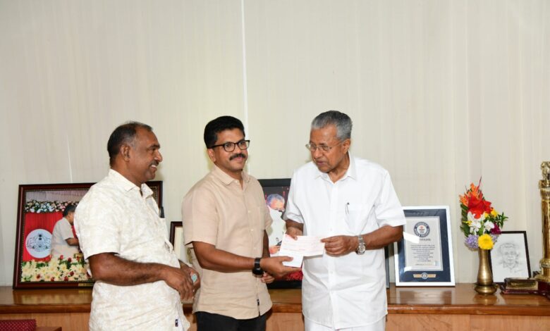 വയനാടിന് കൈത്താങ്ങായി പെക്സാദുരിതാശ്വാസനിധിയിലേക്ക് തുക മുഖ്യമന്ത്രിക്ക് കൈമാറി