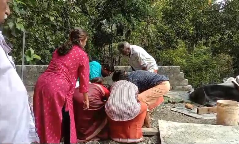 മല വർഗ്ഗ മഹാജന സംഘം റാന്നി കുടമുരുട്ടി മുപ്പതാം നമ്പർ ശാഖയുടെ ഭജന മഠത്തിന്റെ തറക്കല്ല് ഇടീൽകർമ്മം നടന്നു