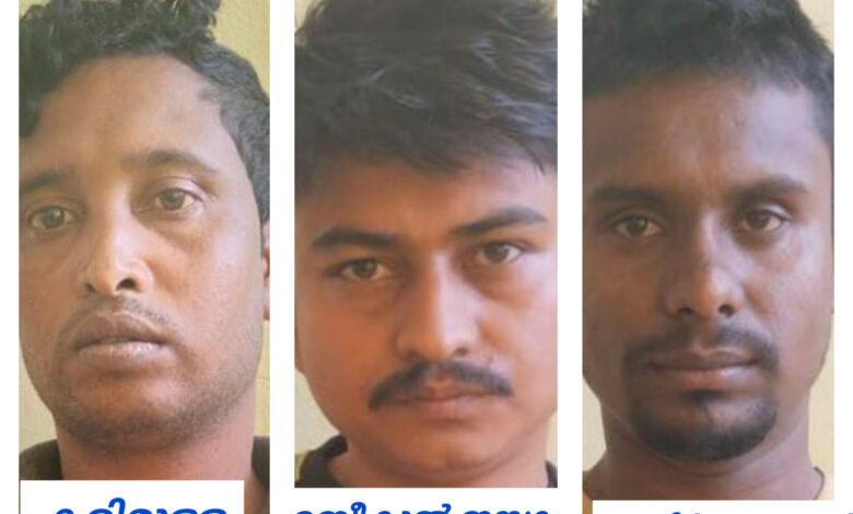 ബംഗാൾ സ്വദേശിനിയെ വീട്ടിൽ കയറി ലൈംഗികമായി പീഡിപ്പിച്ച കേസിൽ മൂന്ന് ആസ്സാം സ്വദേശികളെ  പോലീസ് ഉടനടി പിടികൂടി