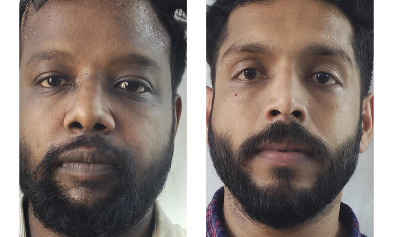 മയക്കുമരുന്നുകച്ചവടവുമായി ബന്ധമുണ്ടെന്ന് പോലീസിൽ അറിയിച്ച വിരോധത്താൽ ആക്രമണം : രണ്ടുപേർ പിടിയിൽ