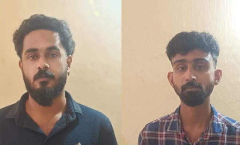 ജിം ട്രെയിനറെ കൊലപ്പെടുത്താൻ ശ്രമിച്ച കേസിൽ ഒളിവിലായിരുന്ന രണ്ടുപേർ പോലീസ് പിടിയിൽ