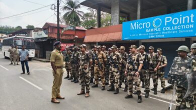 കേന്ദ്ര സായുധപോലീസ് സേനയുമായി ചേർന്ന് പെരുമ്പെട്ടി മുതൽ കൊട്ടാങ്ങൽ വരെ പോലീസ് റൂട്ട്മാർച്ച് നടത്തി.