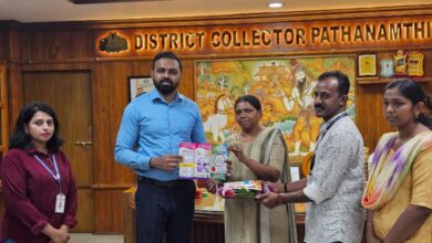 സേഫ് ആന്‍ഡ് അണ്‍ സേഫ് ടച്ച്, മെന്‍സ്ട്രല്‍ ഹൈജീന്‍ പോസ്റ്ററുകളുടെ പ്രകാശനം ജില്ല കലക്ടര്‍ എസ് പ്രേം കൃഷ്ണന്‍  നിര്‍വഹിച്ചു